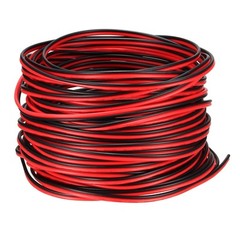 28AWG 15M Red Black Wire LED Strip Extension Cable Cord 2Pin