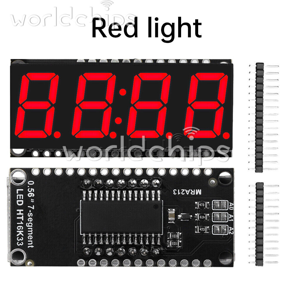 HT16K33 LED Display Module 4 Digit 7 Segment 0.56 inch Time Clock Module I2C