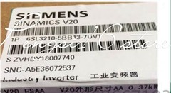 1x 1P6SL3210-5BB17-5UV1 V20 Industrial Inverter 0.75KW