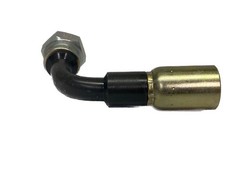 NOS Weatherhead 1/2” Hose ID x 24mm Tube OD 90° Hose Crimp Fitting 08U-66E