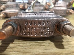 BURNDY GD1726 2/0 PARALLEL GROUND CONNECTOR, 1-1/2 IPS