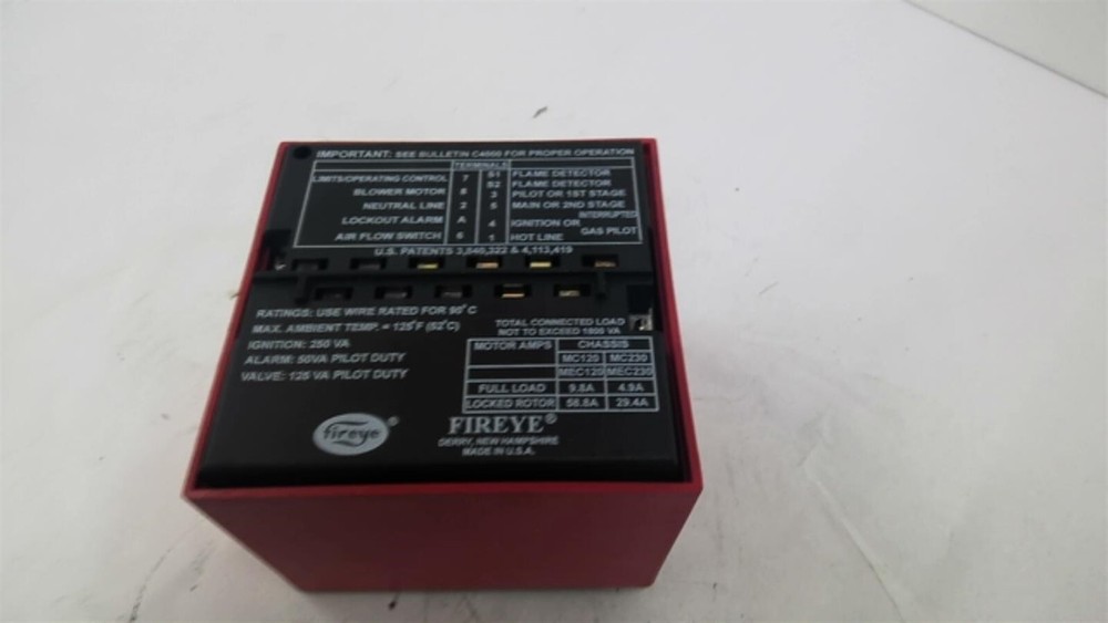 Fireye MC120 fire Burner Control Program Module