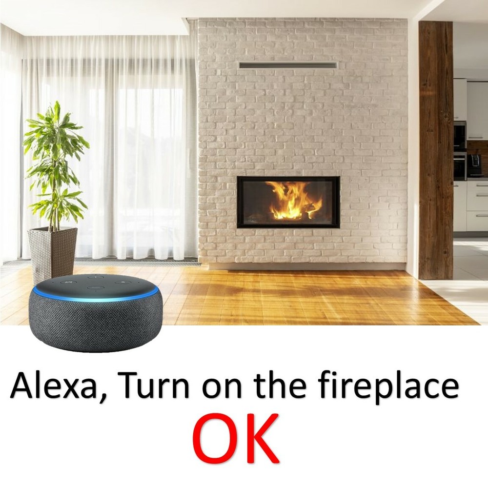 SMART SWITCH PLUG for FIREPLACE VOICE ACTIVATED + Timer – Auto ON OFF + WIFI