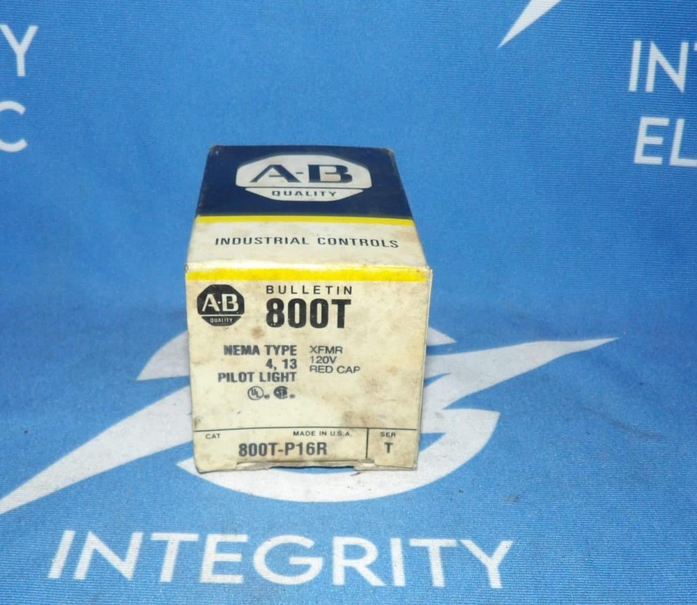 NIB Allen Bradley 800T-P16 Series T 120V Pilot Light + 1 Year Warranty