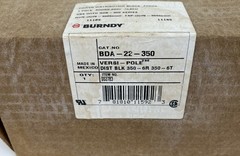 BURNDY, BDA-22-350, LOT OF 2, VERSI-POLE POWER DISTRIBUTION BLOCK, 600V, NEW