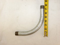 Rigid Metal Conduit RMC Elbow, 90-Degree Sweep, 3/4-In. Threaded, Galvanized