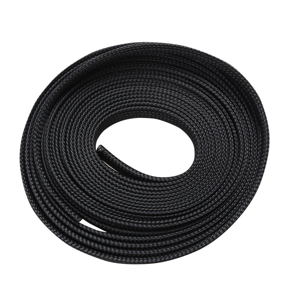 3/8″ 50 FT Black Expandable Wire Cable Sleeving Sheathing Braided Loom Tubing