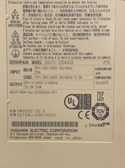 YASKAWA SGD7S-330AA0A SERVOPACK OUTPUT 3PH 0-240V 0.3A INPUT 3PH 200-240V 25A