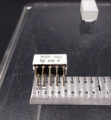 Lot of 2, HDSP-7503 7.6MM COMMON CATHODE 7 Segment LED Display RED