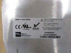 SOLA Power Supply SDN 5-24-100C 100-240 V 50/60Hz 24 VDC A8106SO