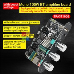 1/2/6PCS 100W Bluetooth 5.3 TPA3116D2 Mono Audio Power Amplifier Board TWS APP