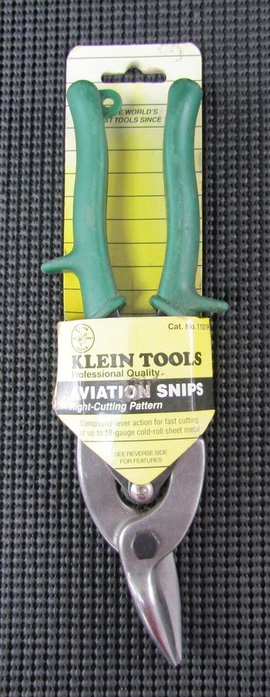 KLEIN TOOLS 1101R COMPOUND-LEVER RIGHT-CUT AVIATION SNIPS – NEW IN PACKAGE