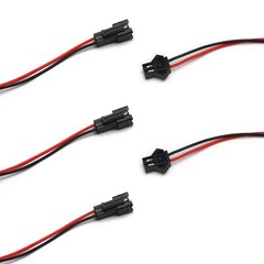 JST SM 2 Pin 2Pack Plug Male Female 20cm EL Wire Cable Cord Connector 2.54mm