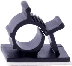 Gardner Bender 3/8 in. Plastic UVB Kwik Clip, Black (6-Pack) Case of 6