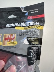 Gardener Bender Multicable Staple, Snap-Shoot, NM/Coax/Data, 20 CT