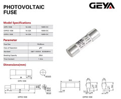 GYPV32 2P Parallel DC Fuse Holder 10*38Mm High Voltage Solar PV 1000VDC Fuse Lin