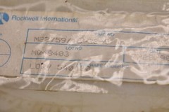 MIL SPEC M22759/16-22-9 Tin Plated Copper ETFE White Hook Up Wire 22AWG 100 FT.