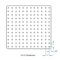 Optical Flat Plate Aluminum Breadboard with Crystal-Clear Dust Cover