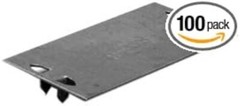 Dottie 411 16-Gauge Steel Safety Plates 1-1/2” x 2-3/4” (100 Pack)