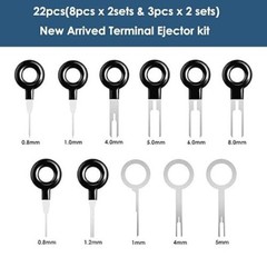Terminal Removal Tool Kit 76Pcs Terminal Ejector Kit for Car Pin Extractor Black