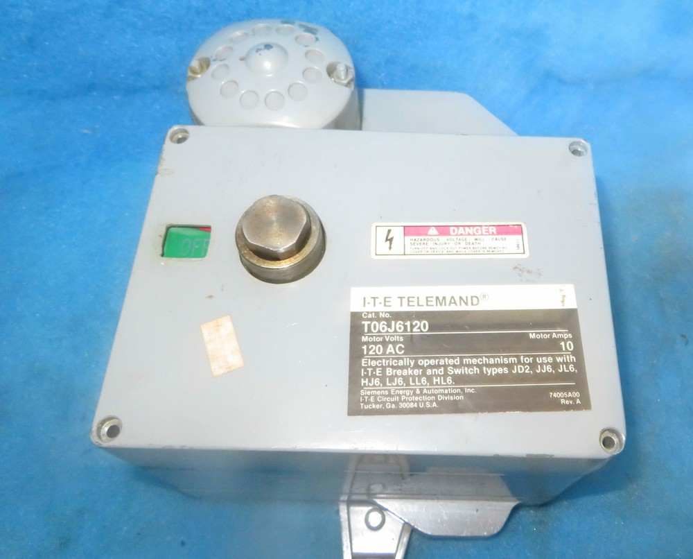 I-T-E Telemand T06J6120 120AC 10A Motor Operator + 1 Year Warranty