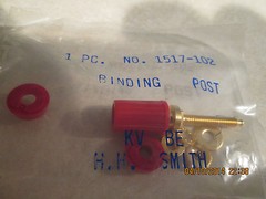 H.H. SMITH 1517-102 BINDING POSTS RED (9 PCS IN LOT)