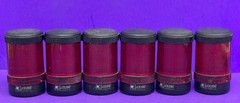 J.Auer Warning Light Module Type VLL 250V AC/DC Red [Lot of 6]
