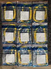 Lot 9 Wirewerks SC/APC-SC/UPC Fiber Optic Patch Cable OS2 10M Yellow OFNR