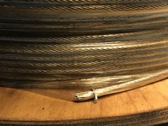 300 Ft Loose & Co SF12519MC 1/8” Mil-Spec 1×19 T302 Stainless Steel Coated Cable