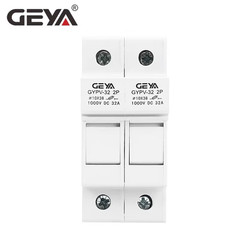 GYPV32 2P Parallel DC Fuse Holder 10*38Mm High Voltage Solar PV 1000VDC Fuse Lin