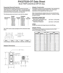 1pcs PA32TS20-OT 32pin TSOP Socket / 32pin DIP 0.6″ Plug Logical Systems