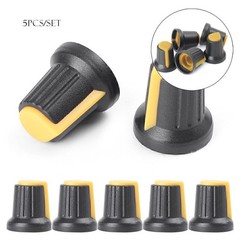 5PCS Dia 6mm Potentiometer Switch Knob Cap Hole Volume Control Rotary Knob Cap