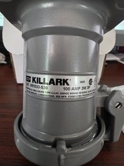 NEW OPEN BOX Killark VR1033-S39 100A 3P3W Reverse Service Receptacle