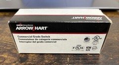 Arrow Hart CSB 120V, 20A-120/277V , Ivory, Single Pole Toggle Switch