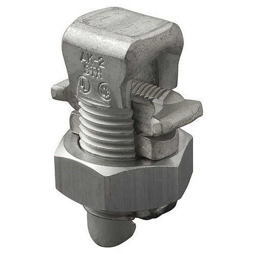 Ilsco AK-500, 400 to 500 KCMIL Run, 2 AWG to 500 Tap, Aluminum, Split Bolt, 1pc