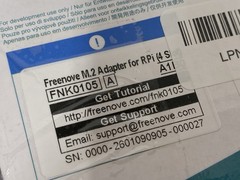 Freenove Quad Dual M.2 NVMe Adapter for Raspberry Pi 5 SSD NAS AI HAT 4 Slots