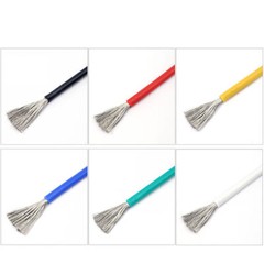 6-30AWG Silicone Electrical Wire Flexible Stranded Cable Tinned Copper Colourful