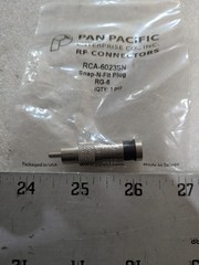 Pan Pacific RCA-6023SN RCA Plug Connector RG-6 Tri-Shield Snap-N-Seal 2/ORDER