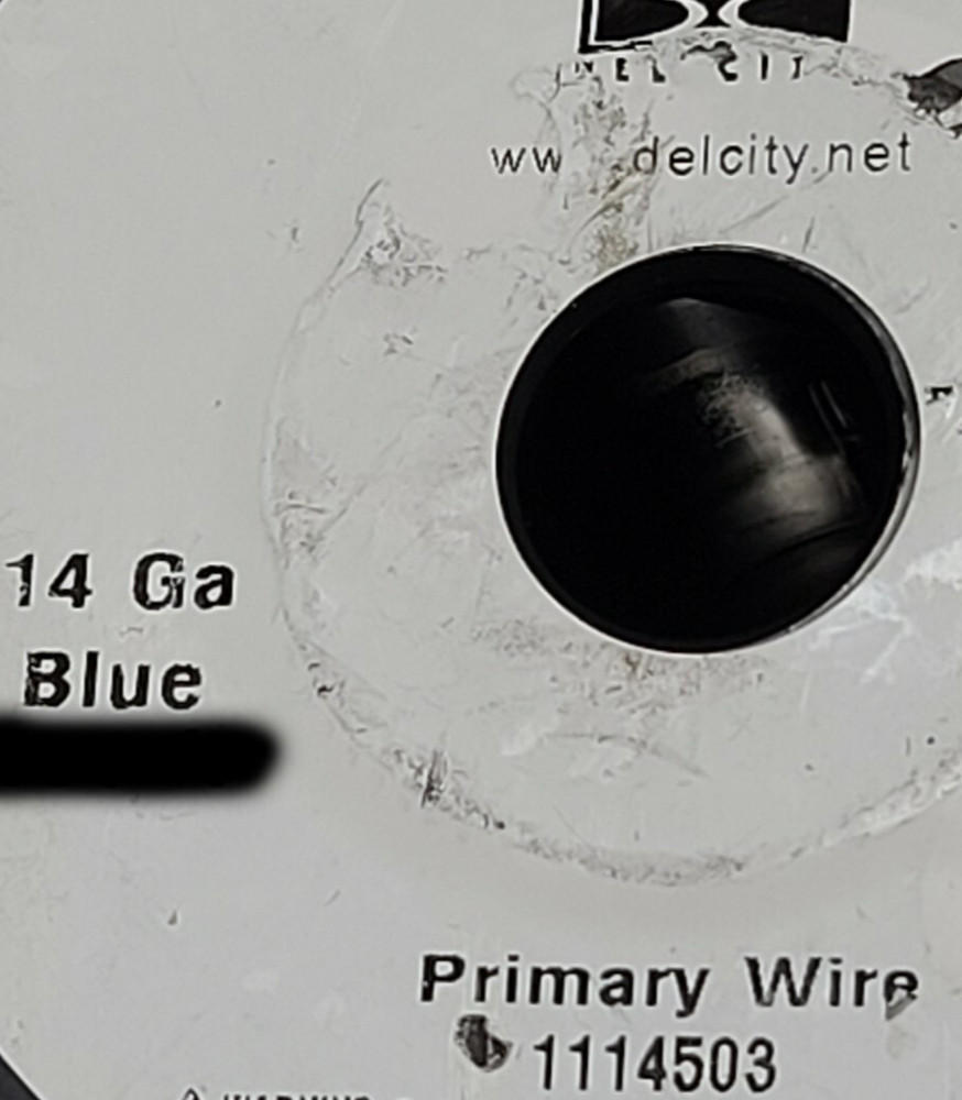 Del City #14awg GPT PVC Automotive/Marine Primary Lead Wire 60V/80C Blue /100ft