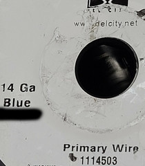 Del City #14awg GPT PVC Automotive/Marine Primary Lead Wire 60V/80C Blue /100ft