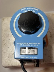 Variable Autotransformer Thordarson Input 120 KVA 1.4 Freq. 50/60 Part # VAR-106