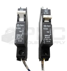 LOT OF 2 CBI QY-1(13) CIRCUIT BREAKER 0.5A 80V 10KA CURVE U2