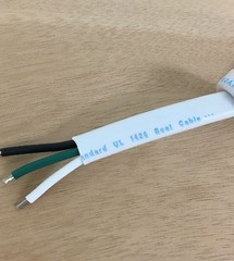 14/3 AWG Gauge Marine Grade Wire AC, Boat Cable, Tinned Copper, Flat Triplex