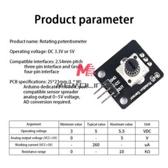 1-10PCS DC Encoder Module Rotary Potentiometer Analog Knob Module For Arduino