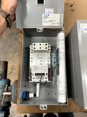 Eaton ECC04C1A4A Enclosed Lighting Contactor 30A 120V w/ C320MH2WA0