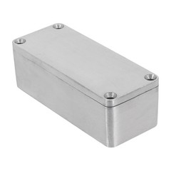 Effect Aluminum Box Metal Electric Case Instrument,Silver Enclosure Project Box