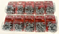 LOT OF 150 GARDNER BENDER GREY 7/16″ LOW VOLTAGE STAPLES 10 PKS OF 15 PSG-15