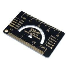 4cm FR4 Multifunctional PCB Reference Ruler Measuring Tool Angle Measure Meter