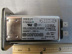 CORCOM 20EEJ1 / F7892A EMI Filter RFI 20A – 120/250V 50-60hz