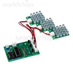 CD4017 + NE555 Flash Light DIY LED Electronic Kit Soldering Learning Project